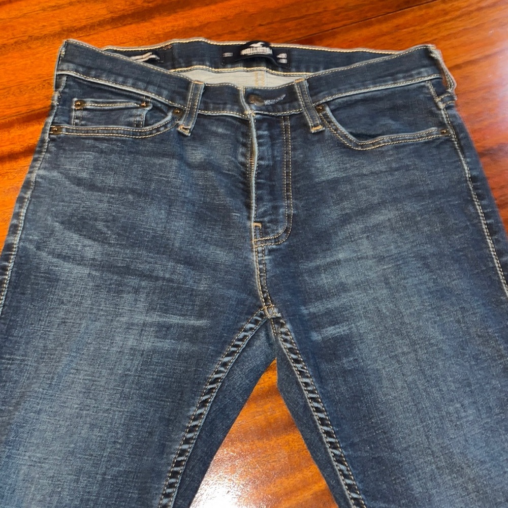 Hollister Super Skinny Dark Wash Denim Size:30x30